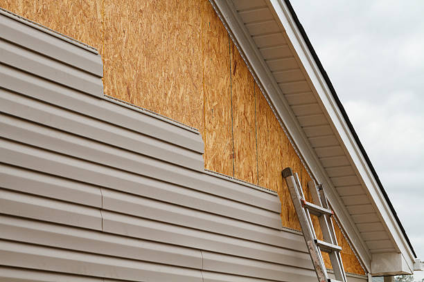 Professional Siding Replacement technician working in Sandy Hook, VA
